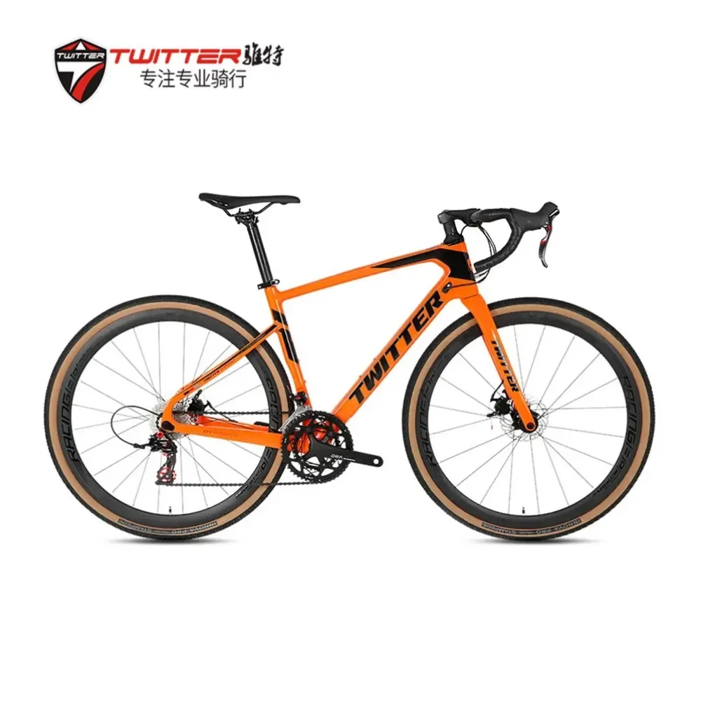 2023 TWITTER GRAVEL Vélo RS-2 * 11S À l'Intérieur Routage Huile Frein À Disque Hors Route Qualité T900 Fibre De Carbone Vélos De Route 700 * 40C ACHETER 12