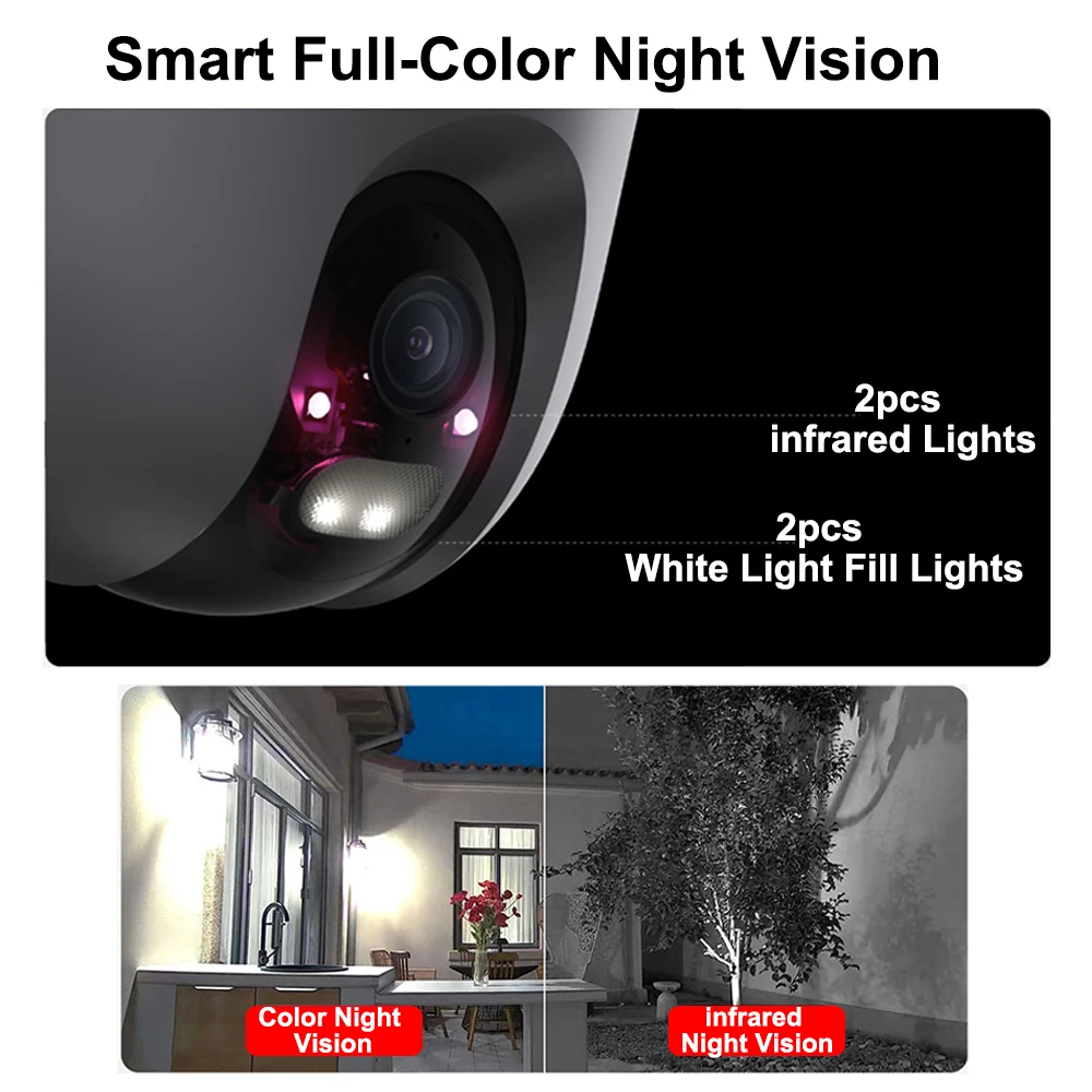 Xiaomi Outdoor Camera CW400 2.5K 4 Megapixel IP66 Waterproof Security Cam Double PTZ Full Color Night Vision Al Human Detection