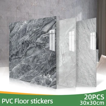 PVC Marble Floor & Wall Stickers – Self-Adhesive & Waterproof 1
