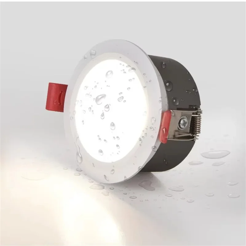 IP65 Waterproof COB Downlight 7W 12W 18W Aluminum Ceiling Spotlight AC85-265V with Driver For Toilet Bathroom Lighting