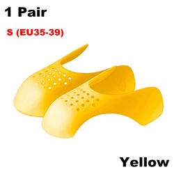 Anti-Crease Shoe Protector & Toe Support Stretcher (S-Yellow)