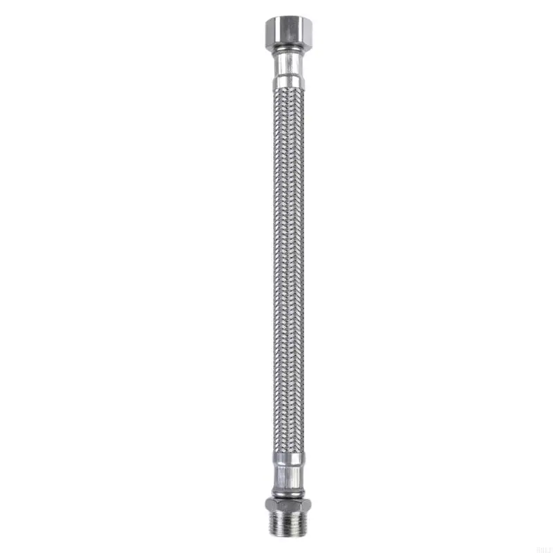 50LF 2pcs 304 Stainless Steel Flexible Pipe Water Heater Connector Hose 3/8 Inch Suitable for Faucet Water Heater Connection