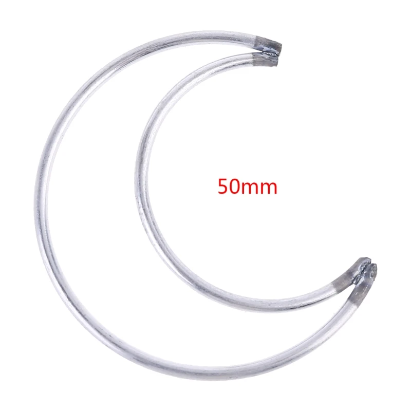 Moon Dream Catcher Metal Moons Ring Hoop DIY Handmade Dreamcatcher for Handmade Wedding Wreath Hanging Handicraft 3
