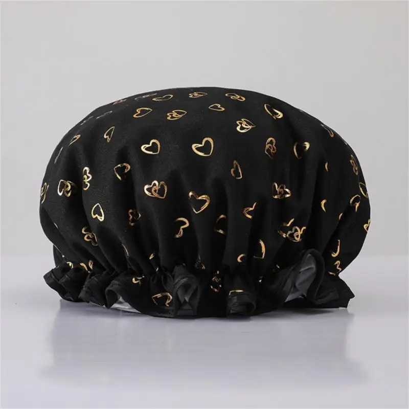 

High Quality Shower Cap Double Layers Multifunctional Shower Hat For Women Hair Waterproof Breathable And Dust-proof Accessiorie