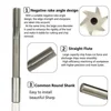 14PCS Machine Reamer Straight Shank Engineering Tools High Speed Steel Plumbing Tool 2/2.5/3/3.5/4/4.5/5/5.5/6/6.5/7/7.5/8/9mm N 3