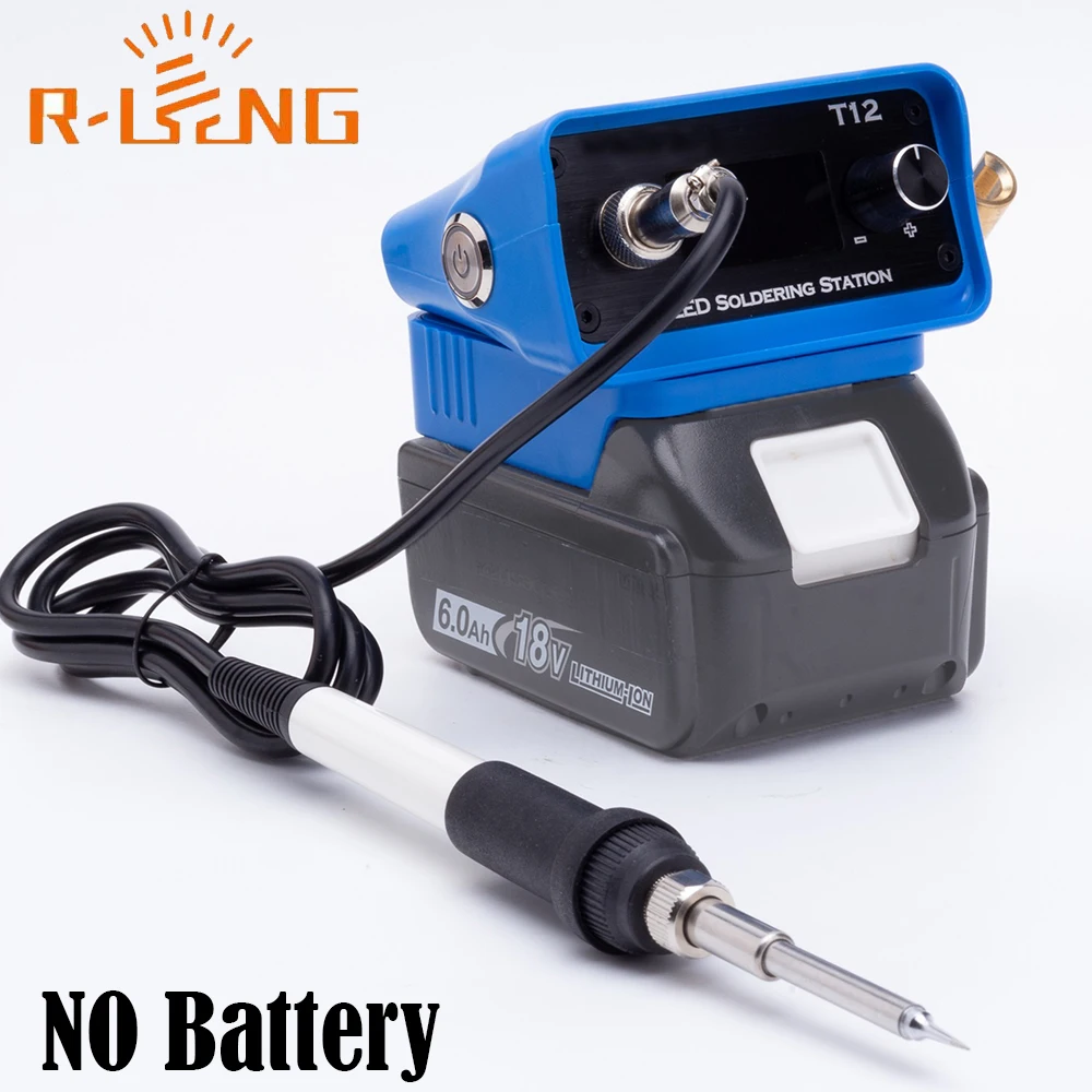OLED Schnellheizung T12 Lötkolbenstation Einstellbare Schweißstation für Makita 18V Li-Ionen-Akku für DIY-Reparatur (KEINE Batterie).
