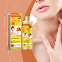 OCEAURA Papaye huile Super blanchissante visage et corps hydratant nourrissant blanchissant huile corporelle Massage corporel huile de Papaye peau 3.38 oz 2