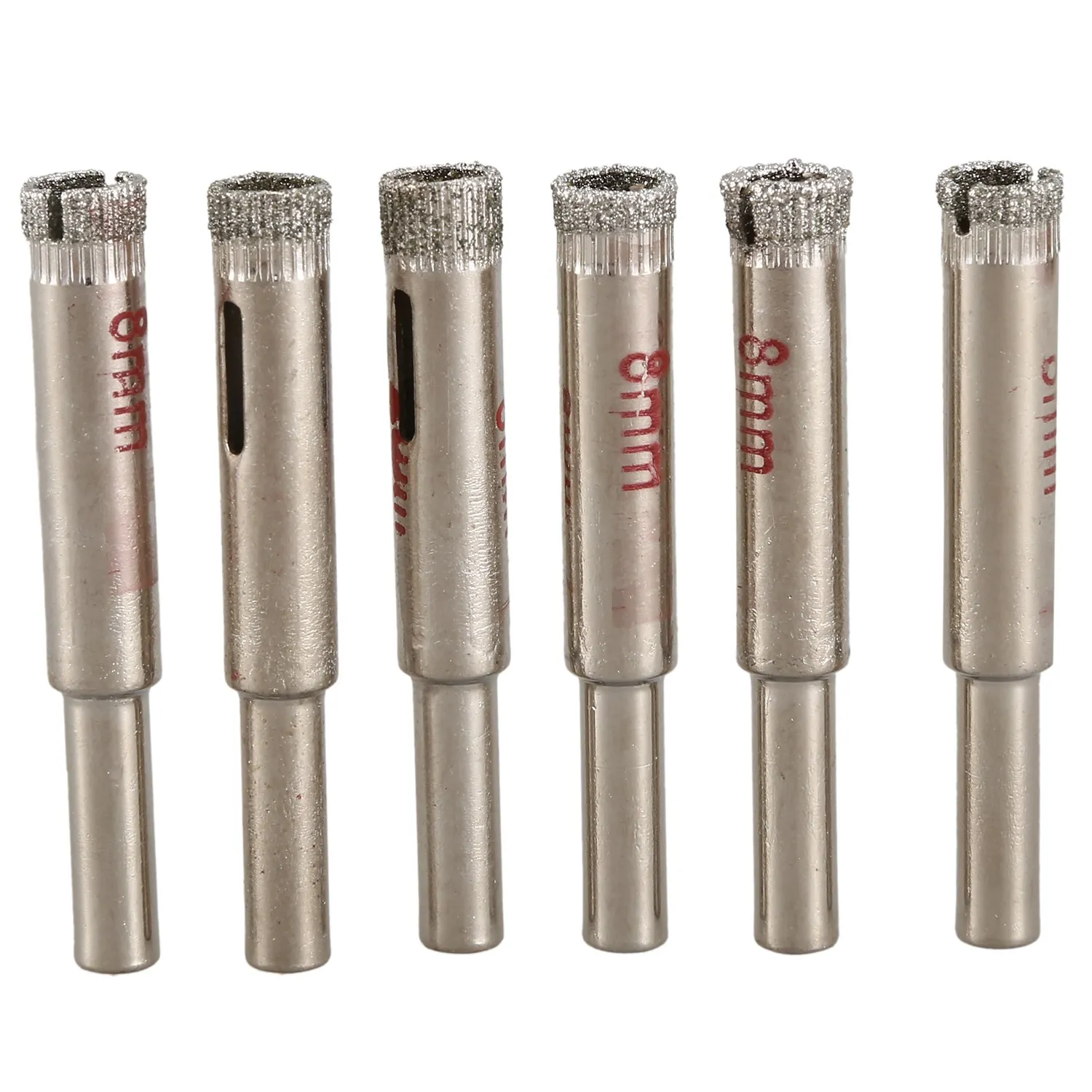 

6 Pcs 8mm Diamond Core Drill Bits Ceramic Tile Glass Hole Saw