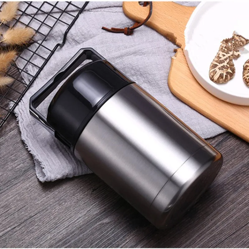 Large Capacity 800ML/1000ML Thermos Lunch Box Portable Stainless