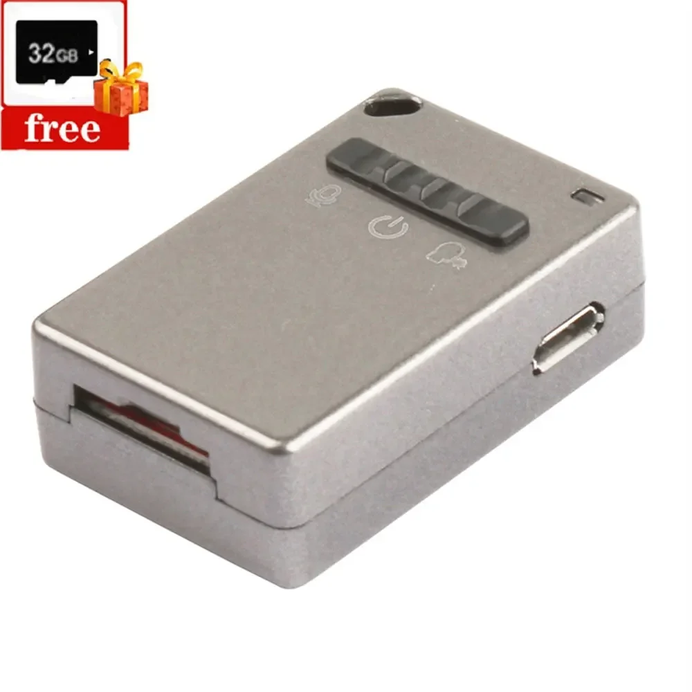 

Цифровой мини-диктофон, Активированный звук, воспроизведение звука с разъемом 3,5 мм, 12 часов записи с картой памяти 32 Гб