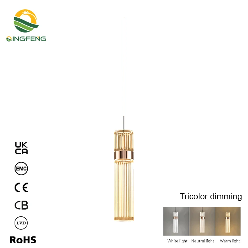 

Современный акриловый подвесной светильник в виде лампы дневного света, простой подвесной светильник для столовой, лампа для ресторана, кухни, подвесной светильник