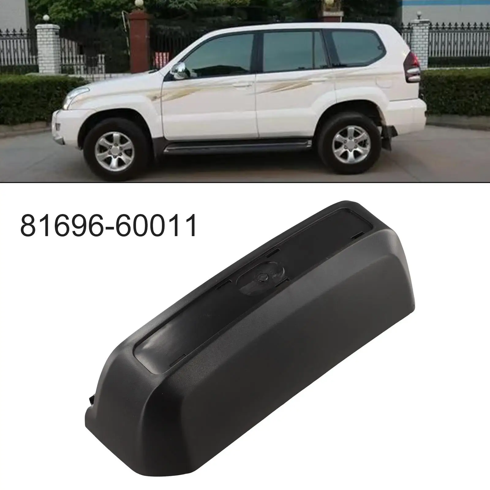 1개의 새로운 뒷문 테일 게이트 번호판 커버  81696-60011 CRUISER용 PRADO 120 LC120 2003-2009 플러그 앤 플레이 부품