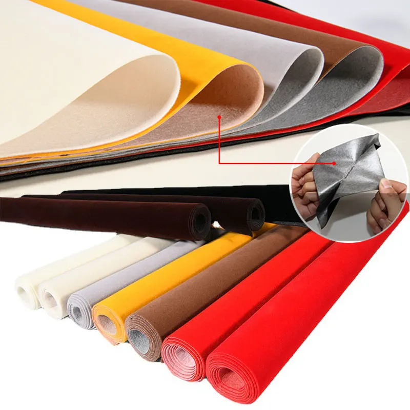 Description Picture 3 of itemSelf Adhesive Felt Fabric, Soft Velvet Drawer Liner DIY Velvet Fabric for Art Crafts Jewelry Box Felt Liner Wallpaper Atrovirens