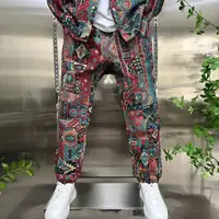 Veste Clown Peinte en Fil pour Homme, Ensemble Deux Pièces Décontracté à la Mode, Printemps Automne 5