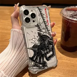 Chainsaw Man Anime Anti - Fall Clear TPU Phone Case - Samsung NOTE 20 PLUS (TMSJ - 317TMSJ2A1)
