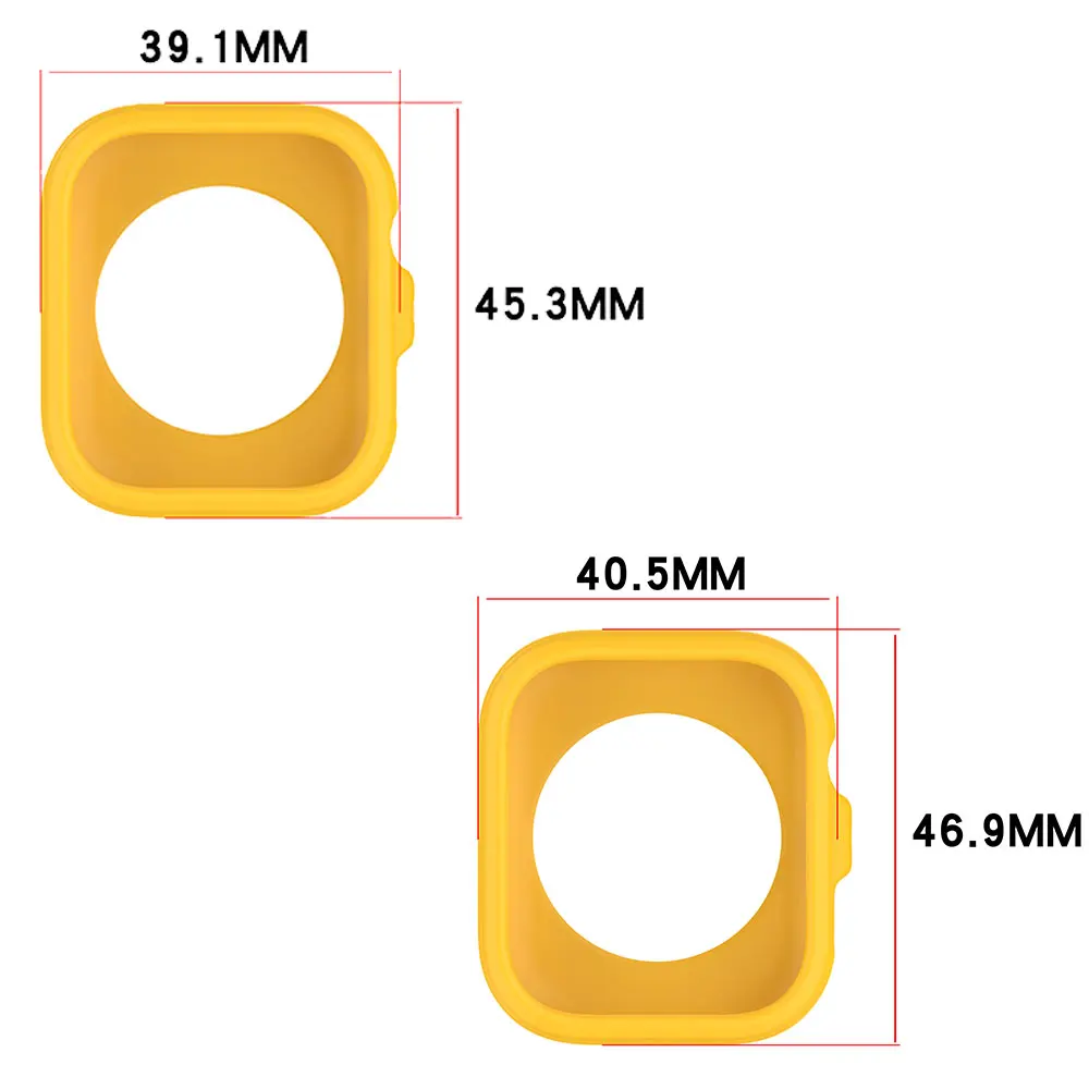 Durable Silicone Protective Case for Smartwatch with Screen Protector