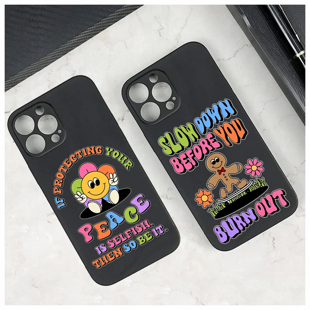 Per Iphone14 Pro Ins Cartoon Retro Poster Design Custodia Per Telefono Carina Per Iphone 13 14 Pro Xr Xs Max 14 Plus Se 13 Pro Cover Per Iphone