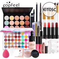 POPFEEL Full Set of Light Makeup Gift Box Makeup Set for Female Beginners Makeup Combination Include Eyebrow Eyeliner Eyeshadow 2