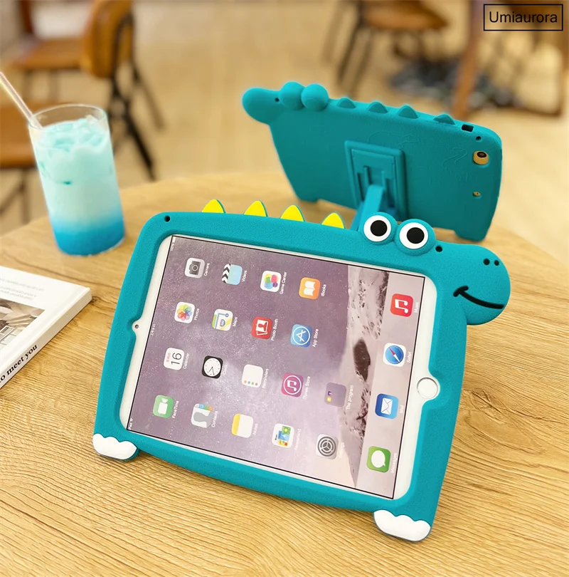 Cartoon Silicon Tablet Cases para Crianças Stand Silicon Cover Shell Huawei Mediapad m5 Lite 8.0 t5 10 Matepad 11 10.8 10.4 T10 9.7 T10s 10.1 - Imagem 2