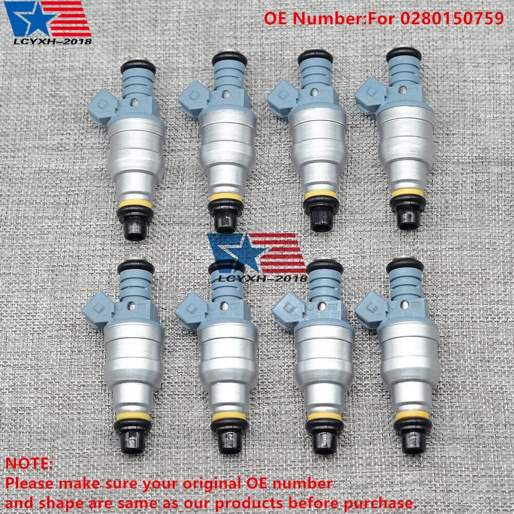 

Новый набор из 8 топливных форсунок для 1988-1991 Ford 7.5L V8 460 0280150759