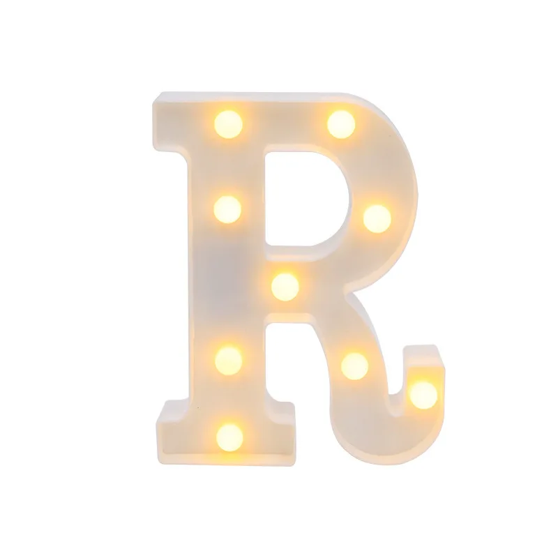 Creative DIY Luminous LED Letter Lights Alphabet Number Light for Holiday Home Wedding Birthday Valentine's Day Party Decoration images - 6