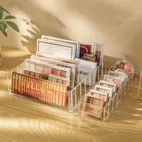 Large 8girds Makeup Holder Eyeshadow Palette Storage Organizer Cosmetic Case 2in1 Desktop Drawer Storage Box Lipstick Holder 1