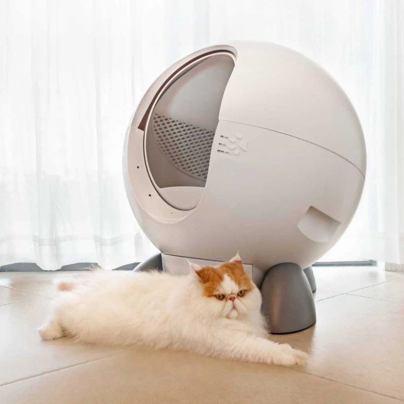 

Intelligence Self Cleaning Cat Bedpans Large Enclosed Deodorization Automatic Cat Bedpans Training Mascotas Pet Products WZ50CB