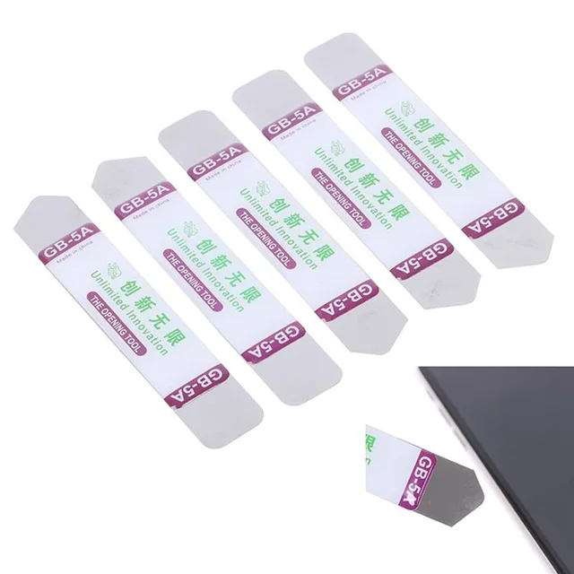 5Pcs Open Repair Tool Kit For Mobile Phone Electronic Broken Screen Glue Removal Metal Flat Spudger Soft Blade Pry Bar 1
