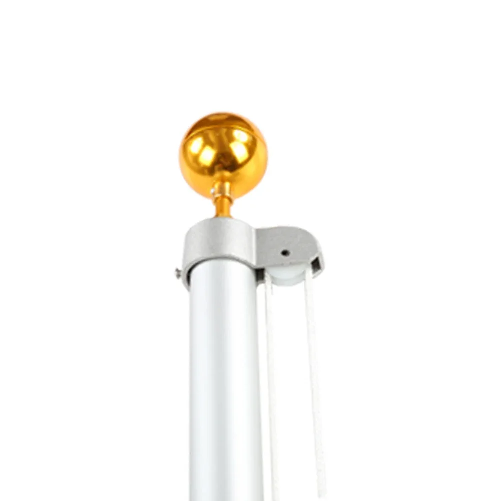 Gold Anodized Aluminum Inch Gold Anodized Aluminum Outdoor Flagpole Ball Topper Ornament