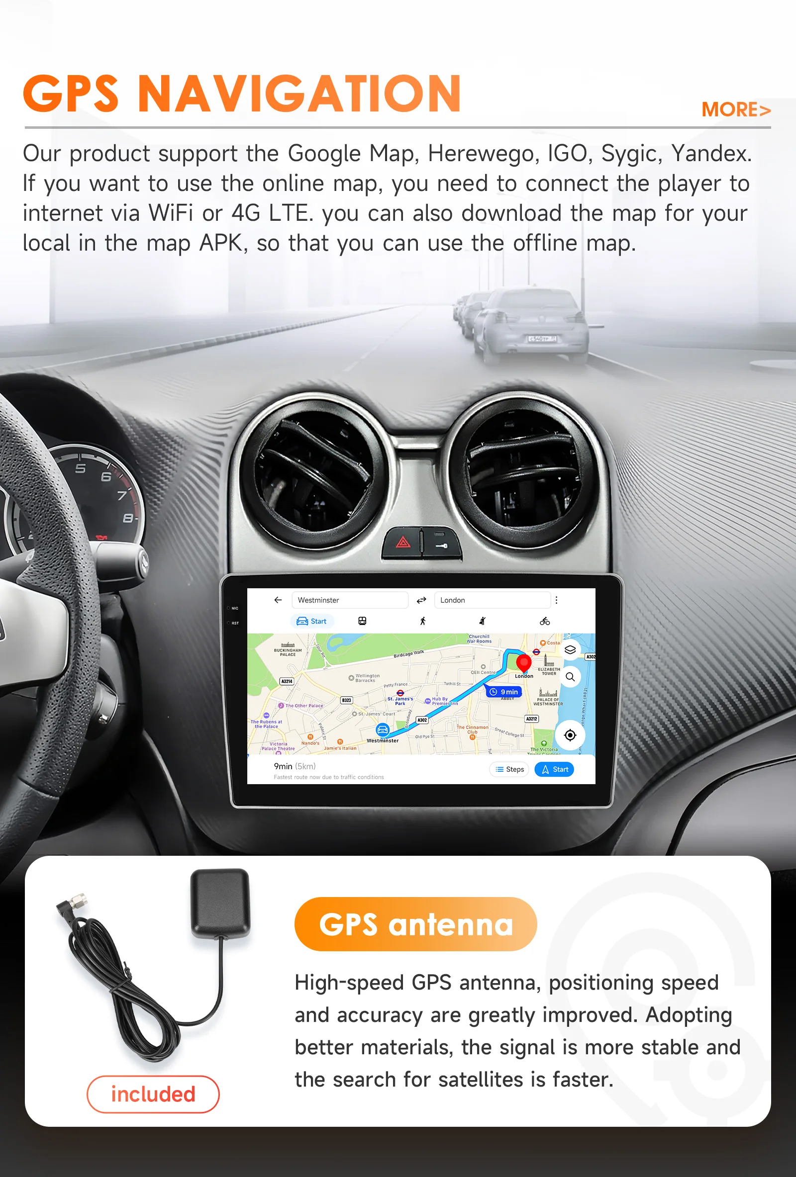 Kabelloses CarPlay Android Auto Autoradio für Alfa Romeo Mito 955 2008-2016 GPS Intelligente Systeme Stereo Multimedia Autoradio BT – Detail 31