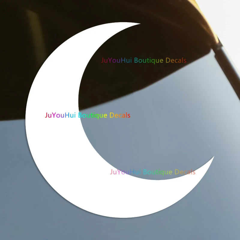 JuYouHui Exterior Accessories Decal Crescent Moon Vinyl Car Sticker Waterproof Auto Decors on