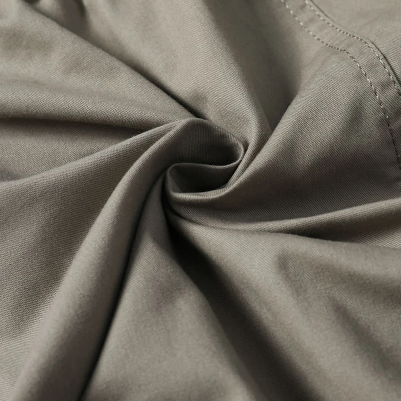 IPPOLICH Men's Pants Men's Oversized Casual Pants Mid Aged Working Trousers Drawstring Cotton Baggy Pants Men's Casual Pants 5