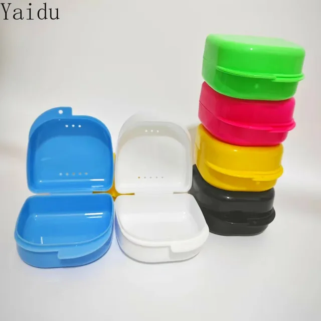 30 ชิ้นทันตกรรมขนาดใหญ่กล่องฟันปลอมถาดกล่องทันตกรรมจัดฟัน Retainer กรณีป้องกันกรณี Vent หลุมฟันปลอม 1
