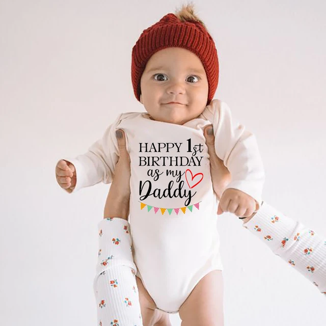 Happy Birthday 1st Birthday as My Daddy Outfit Baby Vest -  Finland