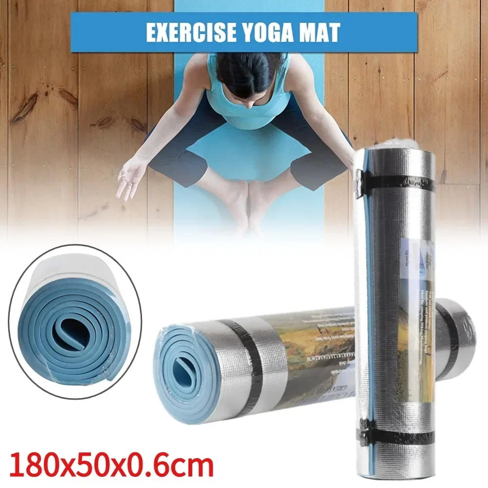 EVA Yoga Mat, Non-Slip Gymnastics Fitness Pads, Moisture-proof Outdoor Picnic Beach Camping Mat, 180x50x0.6cm, Workout Pilates Pad