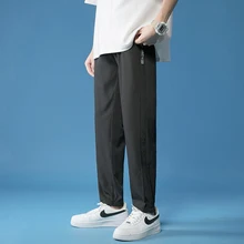 

Summer Solid Pants Casual Pants Men Fashion Hip Hop Loose Plus Size Quick Drying Pants Mens Clothing Harajuku Harem Pants Male