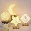 Bedroom Crystal Touch Dimming Night Light Girls Room Home Decor Aesthetics USB Bedside LED Ambient Table 3d Moon Lamp 1