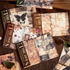 Journal GO 30pcs Retro Burnt Material Paper DIY Decorative Collage Scrapbooking Diary Material Craft Supplies Background Paper 1