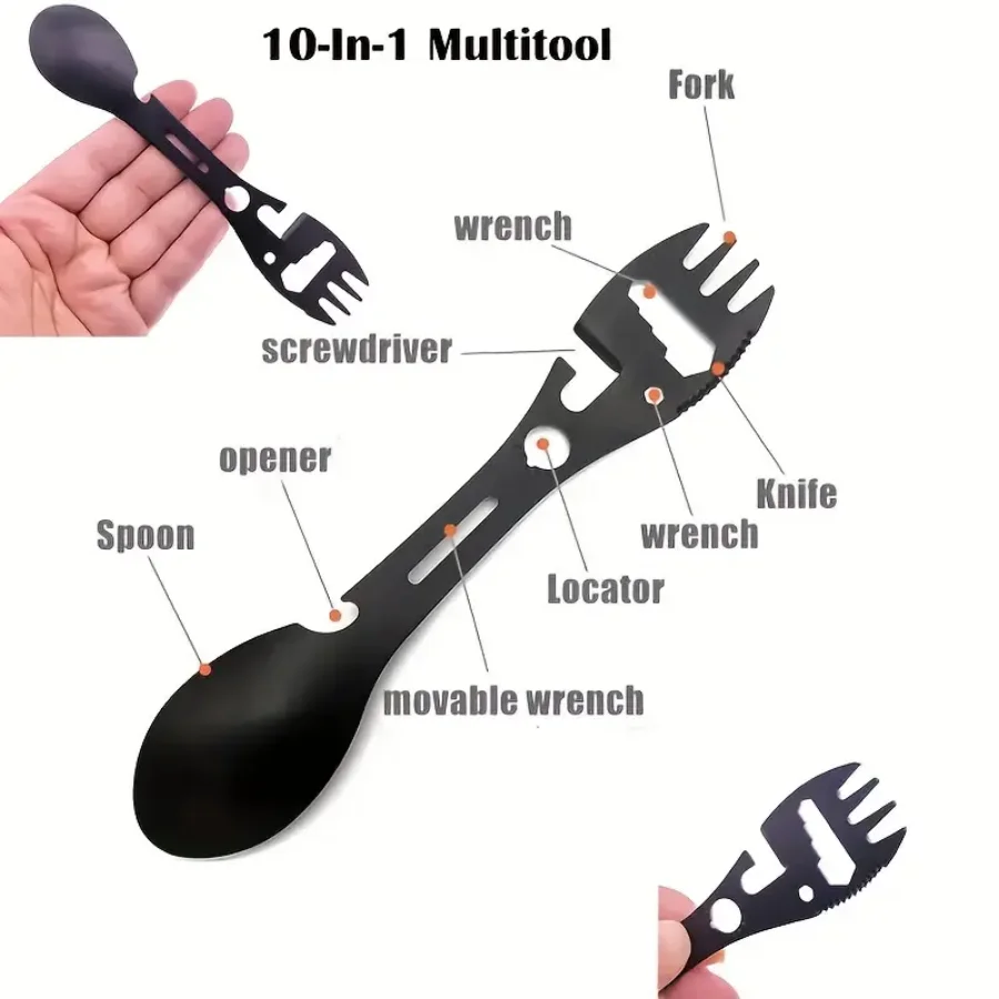 Versatile Camping Fork Spoon Tool 6