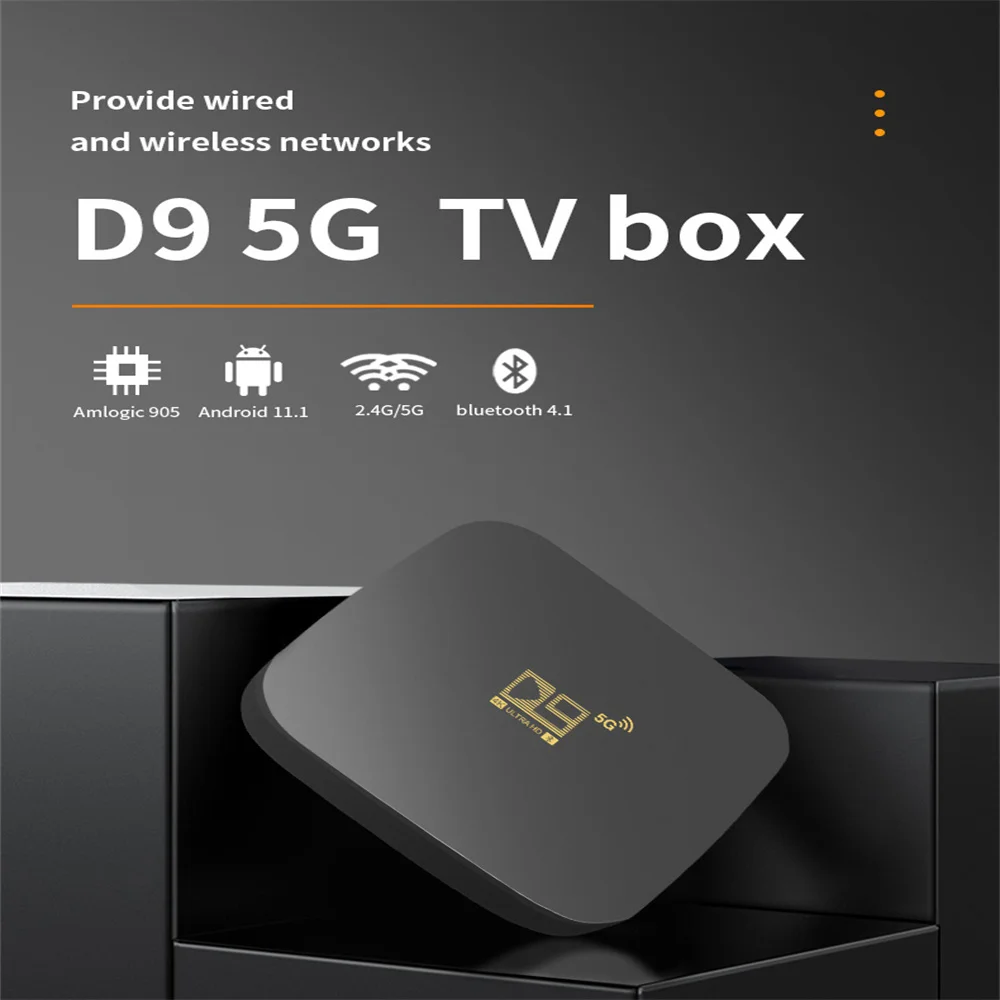 Android 6.0 TV Top Box Set Top Box, Quad-Core V88 WiFi Smart TV Box 8GB ROM  DDR3 + 1GB RAM 4K HDMI Full HD H.265 con control remoto inalámbrico  (enchufe de la