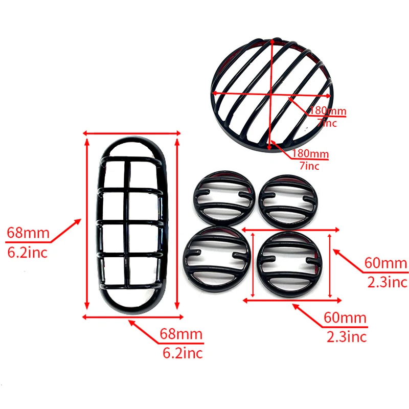 Motorcycle headlight mask CMX300 CMX500 CMX1100 Matt Black Headlight Turn Signal Taillight Grill Cover For HONDA Rebel CMX 500