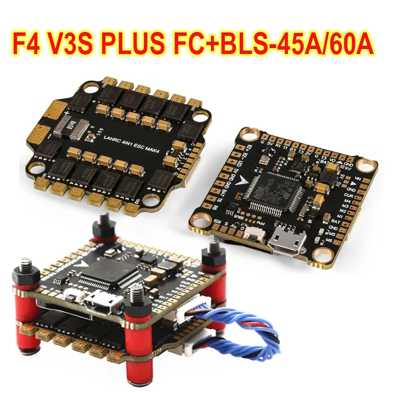 NEW-F4-V3S-PLUS-Flight-Control-FC-Support-BetaFlight-INAV-BLS-45A-60A ...