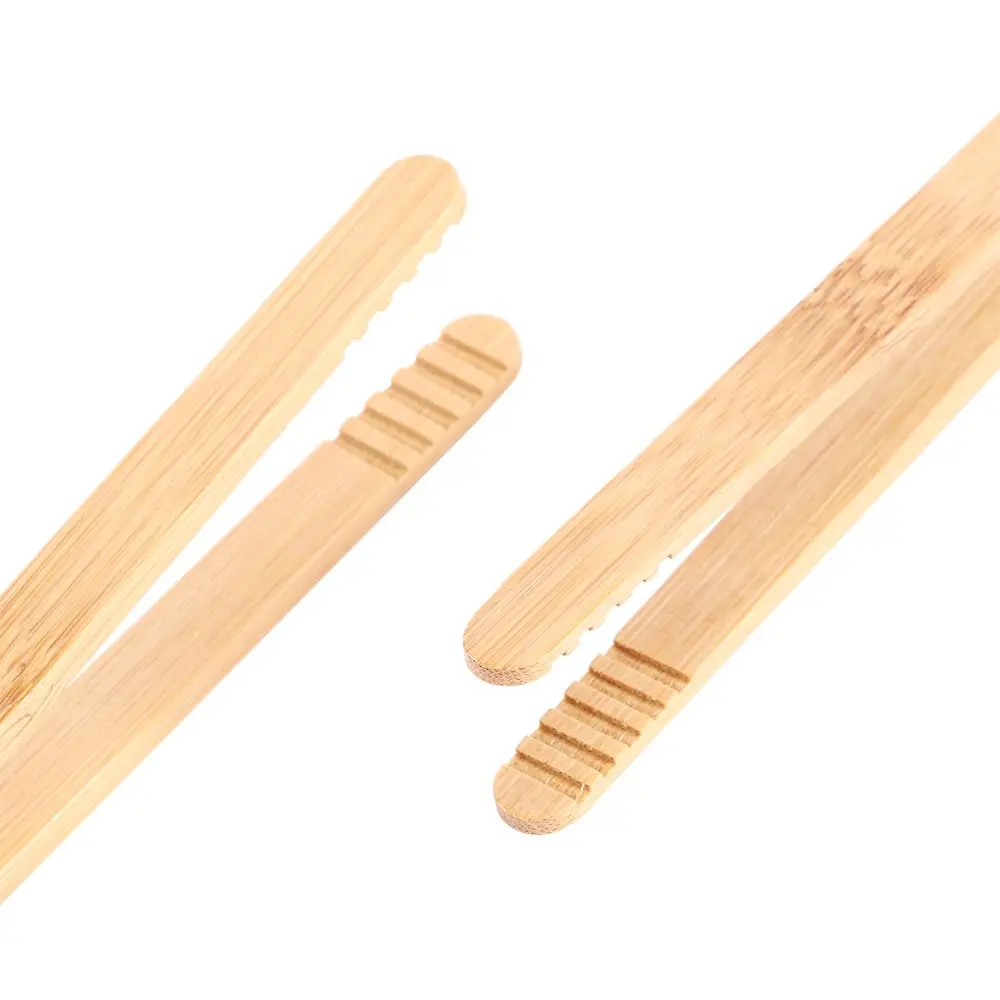 Bamboo Food Wooden Bacon Squeezer Toast Bagel Sugar Pickles Kitchen Cooking Tool Tea Clips Toaster Tong