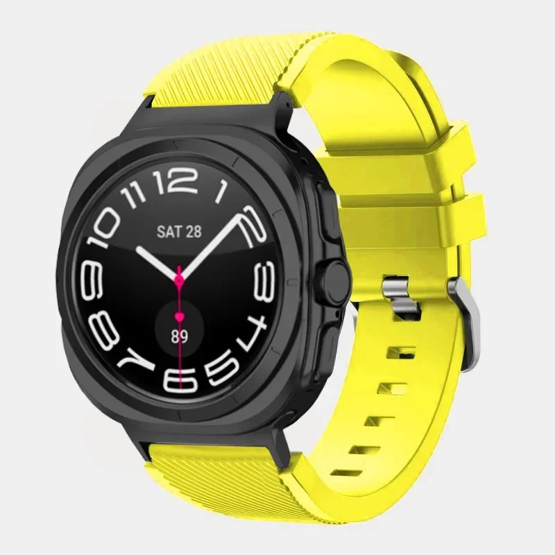 Stripe Texture Soft Silicone Watch Strap - Enhanced Replacement Wristband Accessory