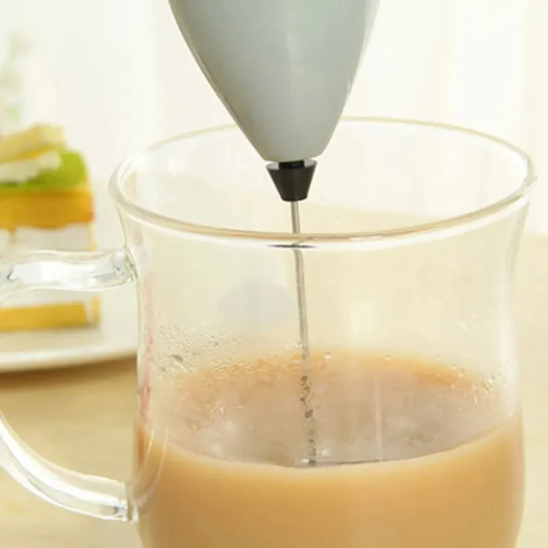 Mini Electric Milk Blender Handheld Eggbeater Stainless Steel Milk Milker Bubble Drink Stir Bar Kitchen Tools hand immersion blender hand blender electric whisk food blender electric milk frother electric egg beater