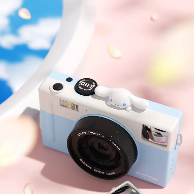 귀여운 산리오 CCD 카메라, 쿠로미 헬로키티 시나모롤 디지털 카메라, HD 사진 레트로 카메라, 16X 줌 카메라, 어린이 크리스마스 선물