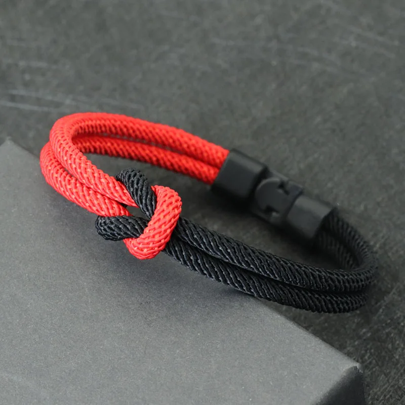 Men Double Layer Rope Bracelet Pirate Accessory