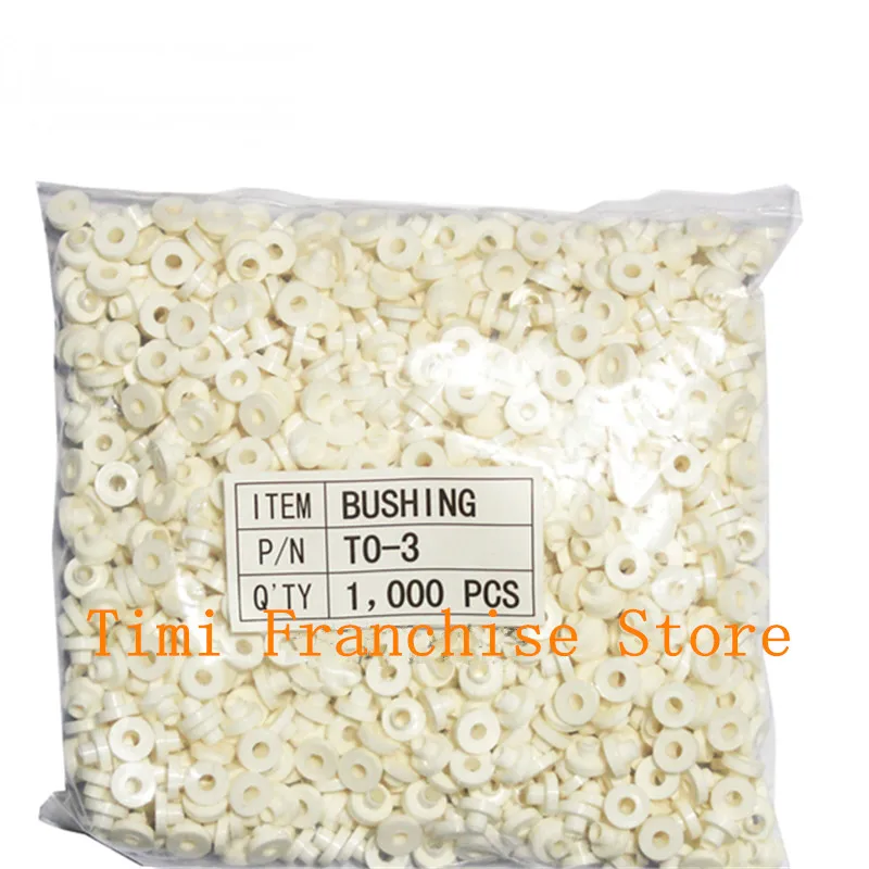 TO-220 insulation tablets circle M3 transistor pads Bushing TO-247 Plastic Insulation Washer TO-3 insulating film transistor insulating film 1000pcs