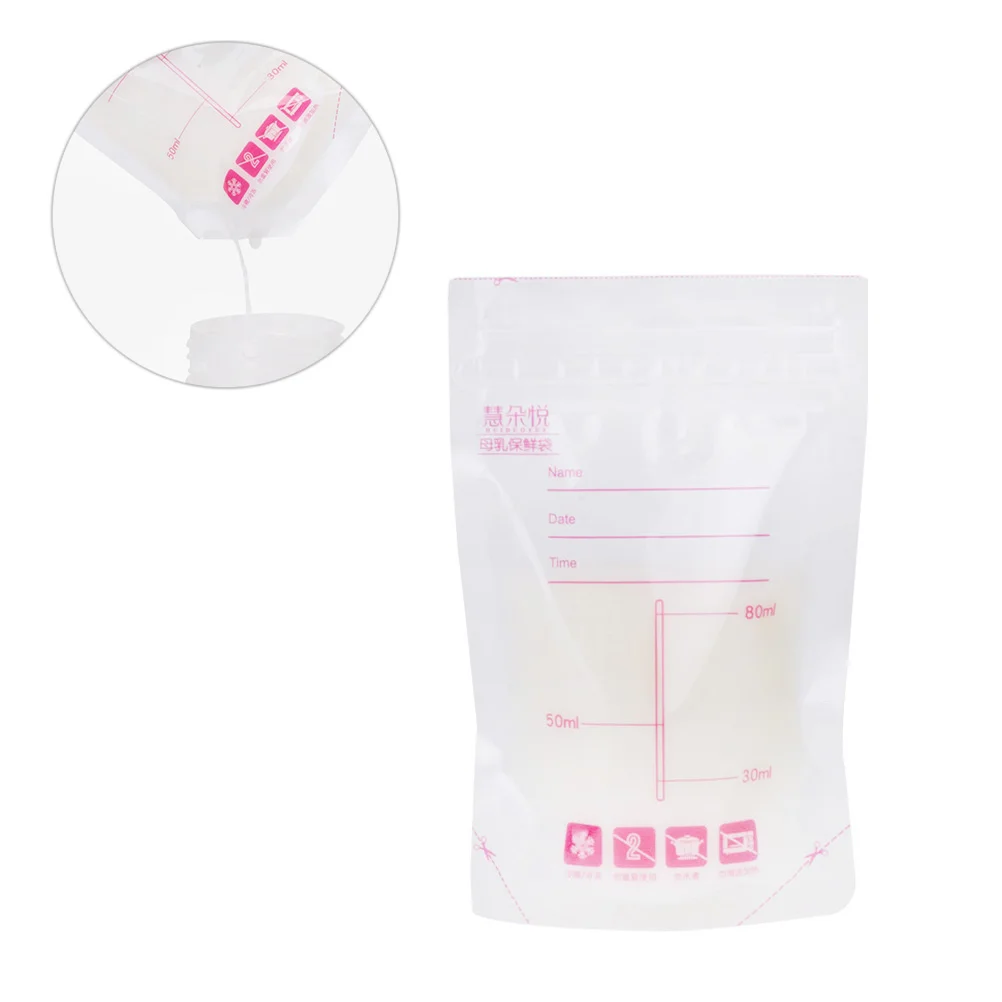 

30 Pcs Breast Milk Storing Containers Feeding Bag Disposable Freezer Storage Bags