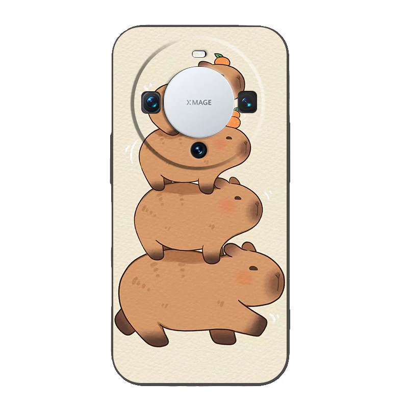 Cartoon Capybara Silicone Phone Case Cover